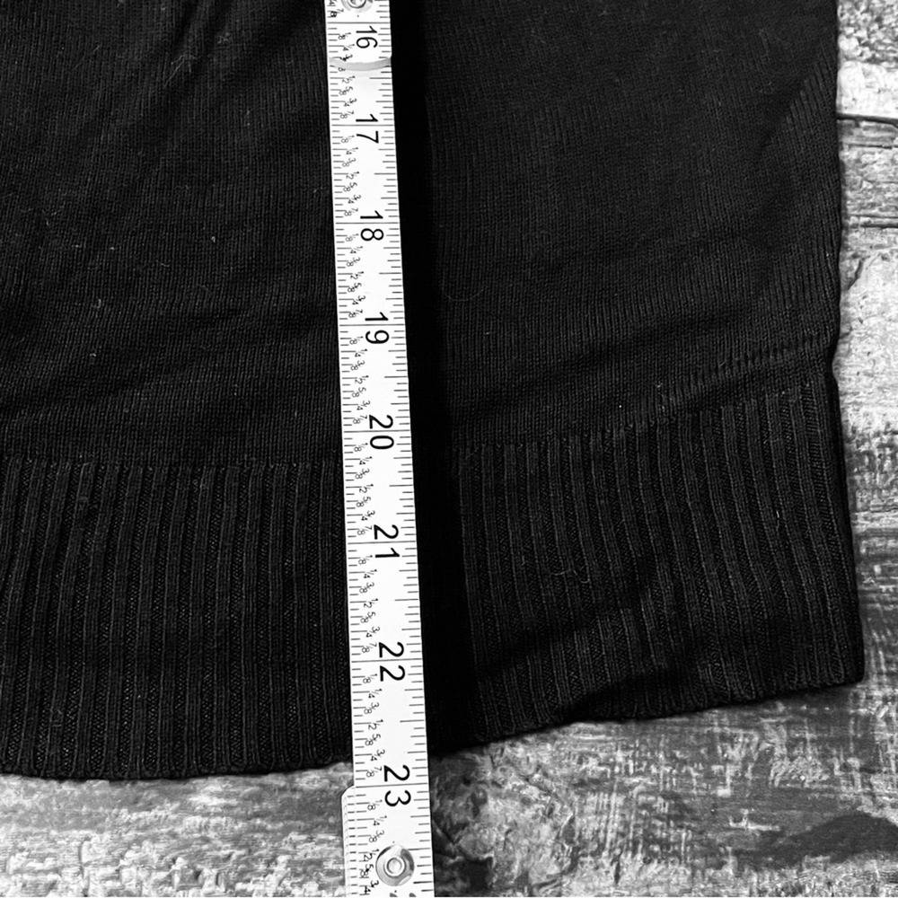 LA Made Cowl Neck Long Sleeve Viscose Black Sweater Size Medium Classic NWT - Picture 9 of 11